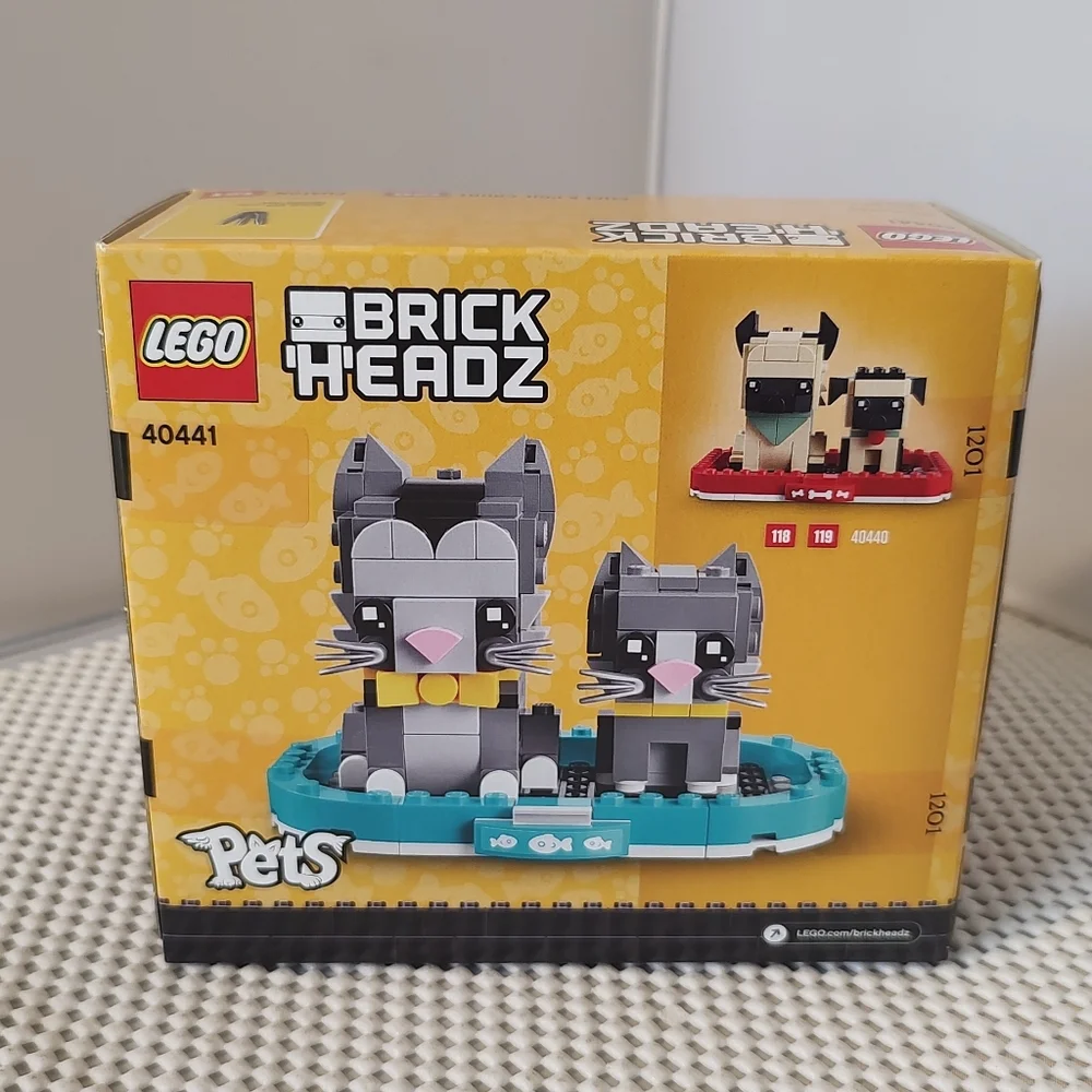Lego Brick Headz Pets 40441 Kitten #121 Shorthair Cat #121 Building Toy Set NWT